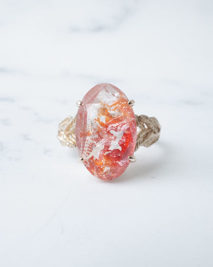 ランダムカットオーロラクォーツのリング