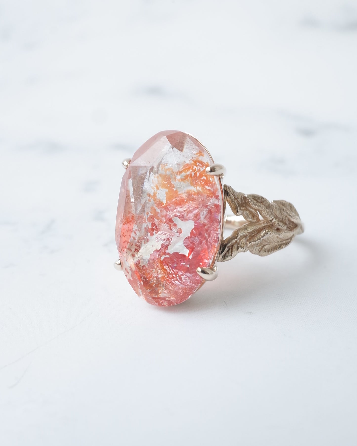 ランダムカットオーロラクォーツのリング