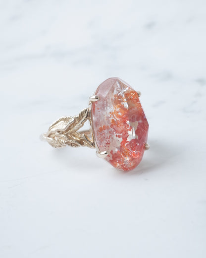 ランダムカットオーロラクォーツのリング