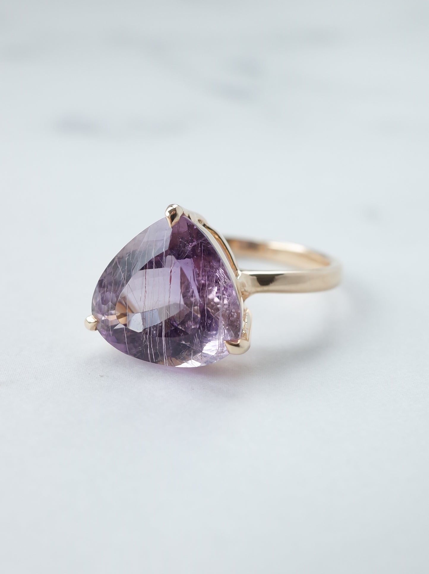 ラベンダー アメシストのリング