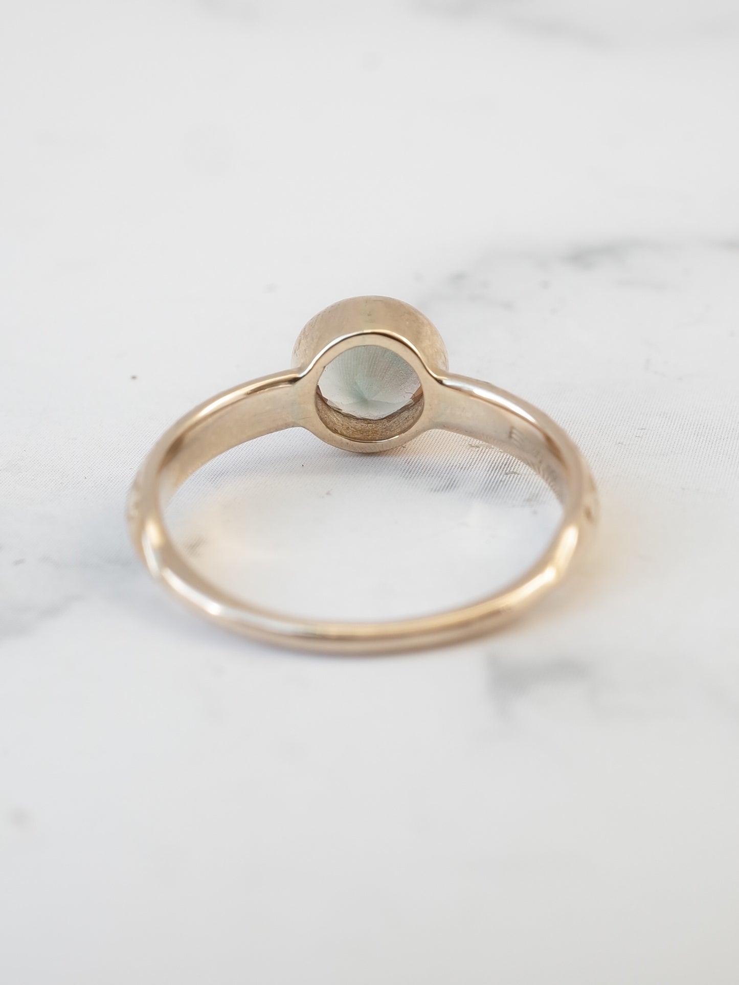 オレゴンサンストーンのシノワズリーリング-2