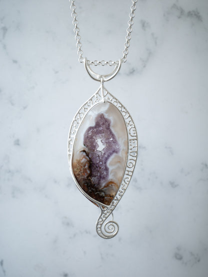 ドゥルジーアメシストのシルバーペンダント