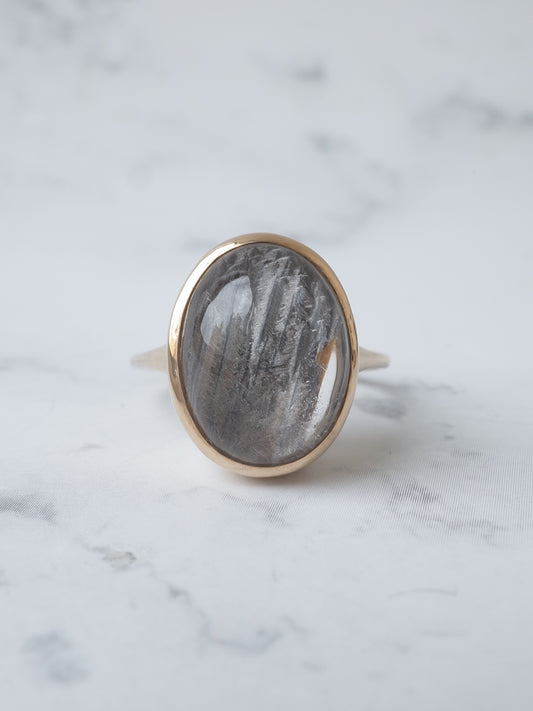 プラチナルチルクォーツのリング -  4