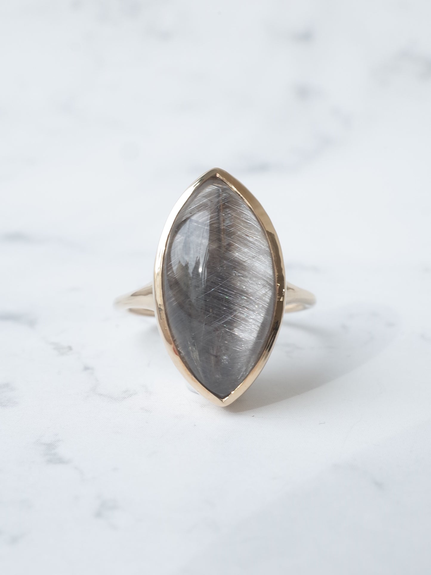 プラチナルチルクォーツのリング - 3