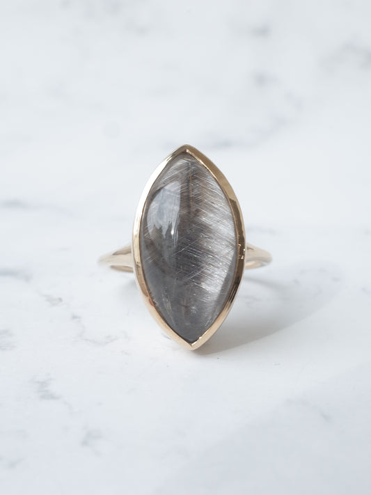 プラチナルチルクォーツのリング - 3