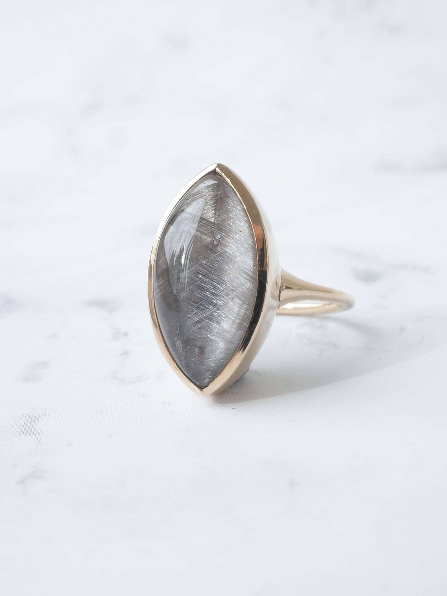 プラチナルチルクォーツのリング - 3