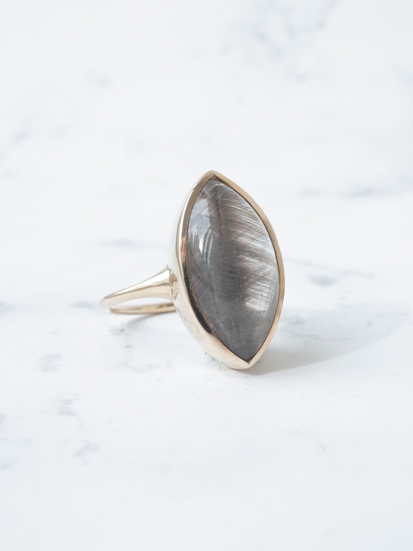 プラチナルチルクォーツのリング - 3