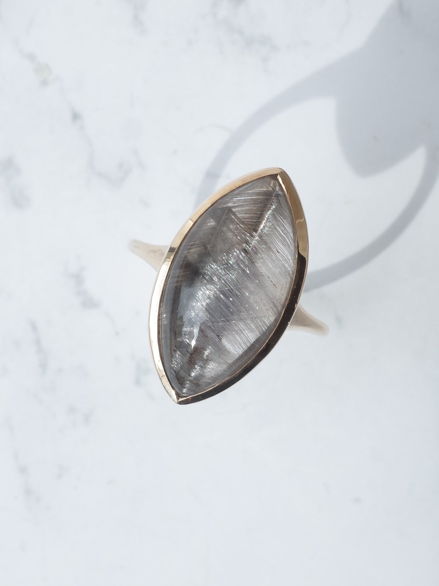 プラチナルチルクォーツのリング - 3