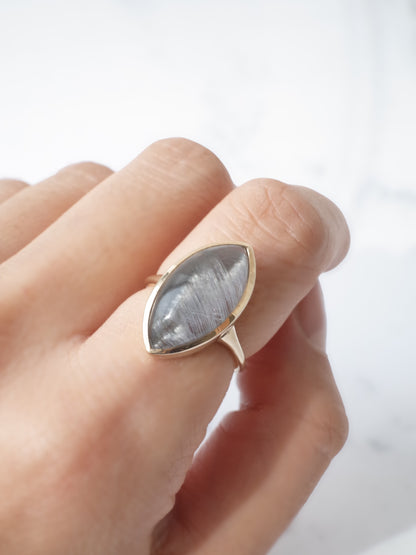 プラチナルチルクォーツのリング - 3