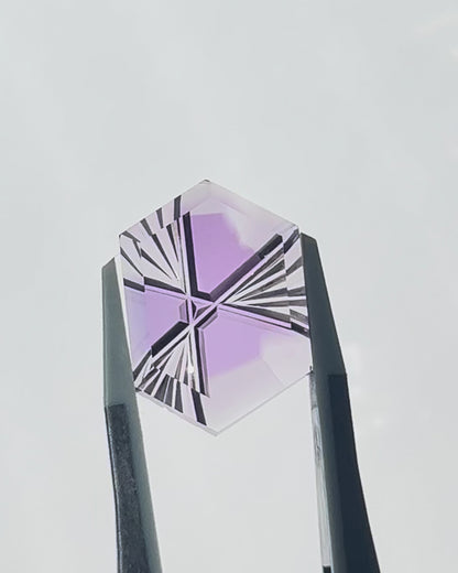 【甲州貴石切子】バイカラーアメシストのルース - 2