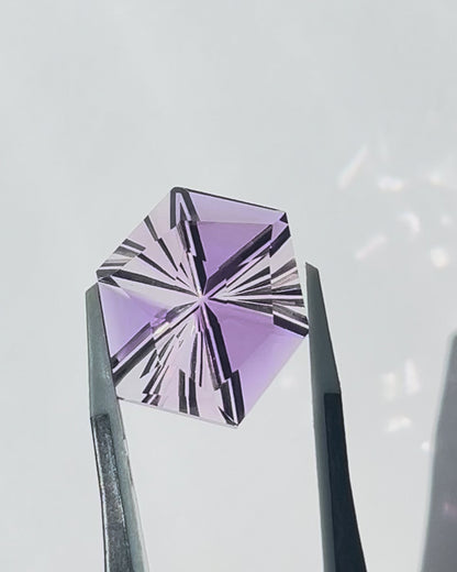 【甲州貴石切子】バイカラーアメシストのルース - 1