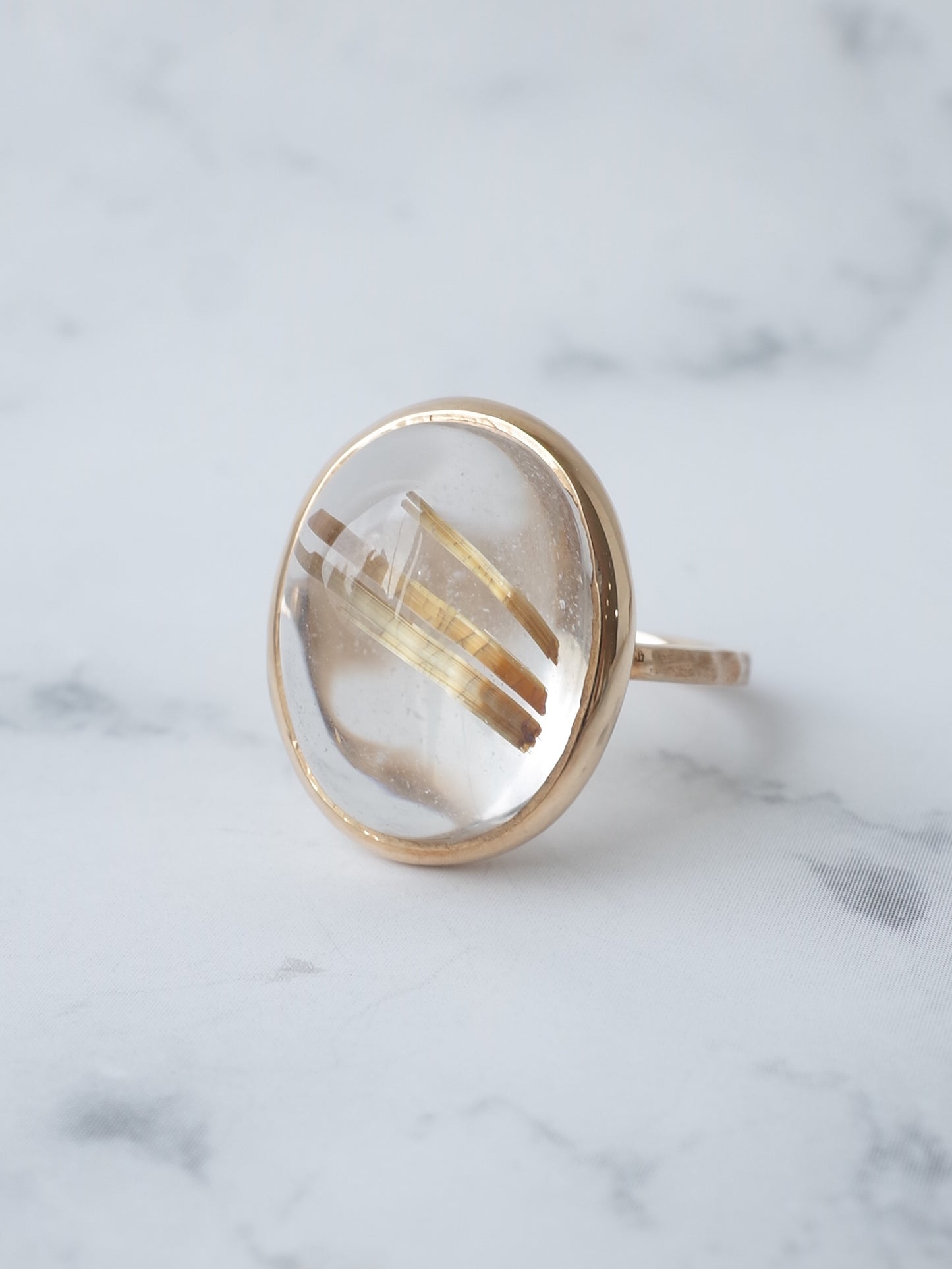 ルチルクォーツのリング