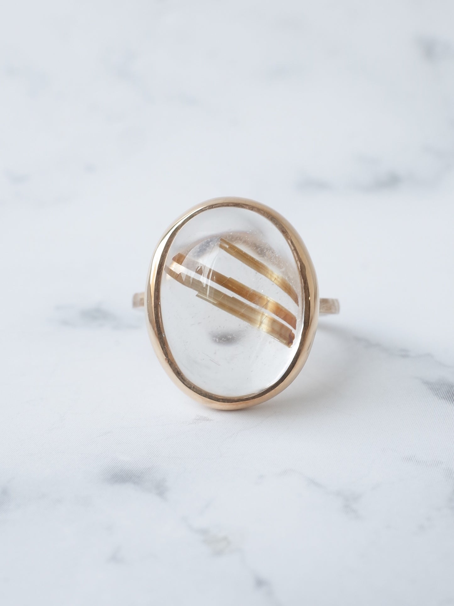 ルチルクォーツのリング