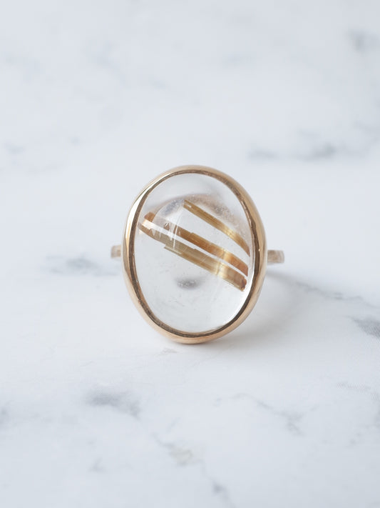 ルチルクォーツのリング