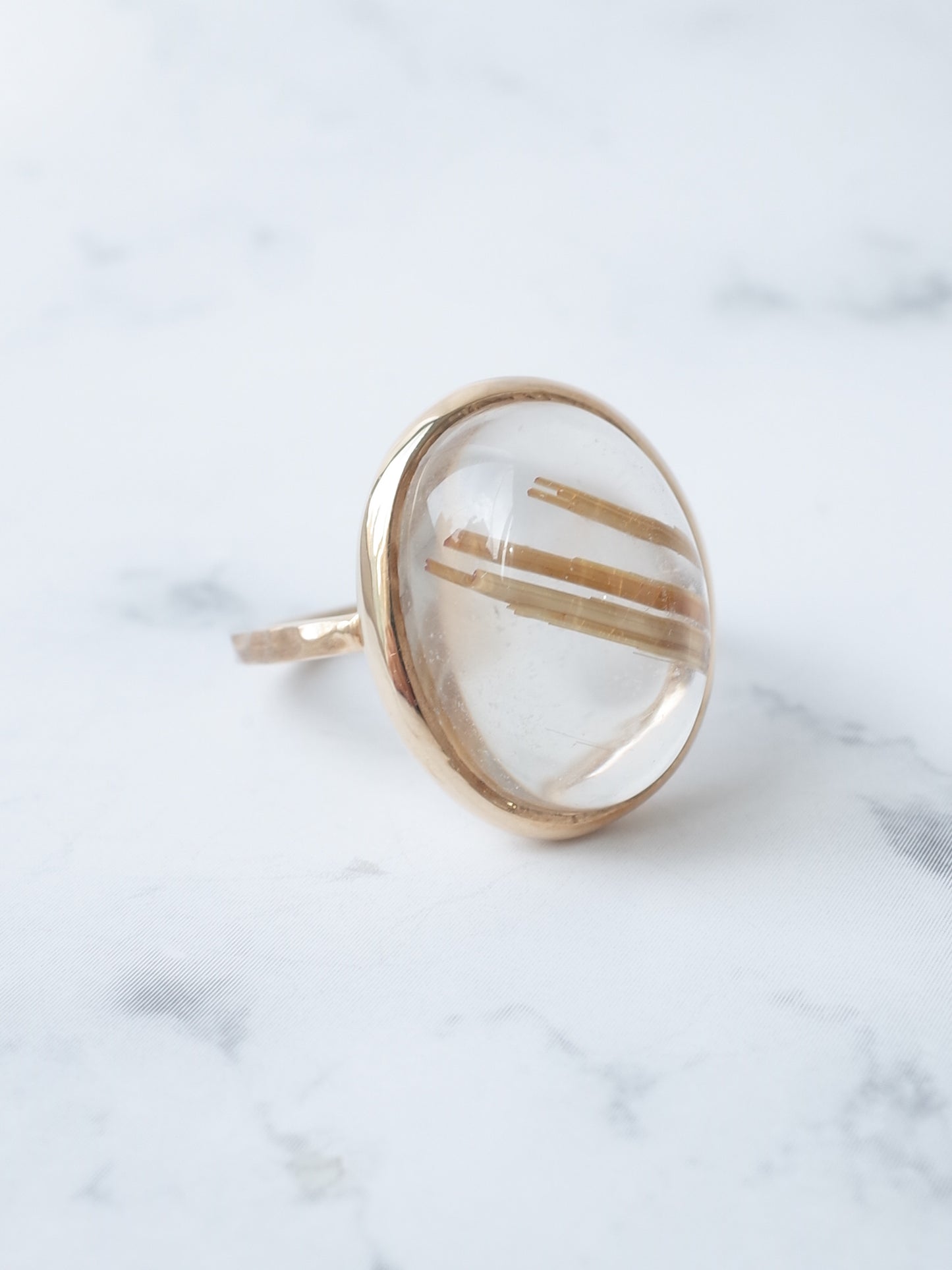 ルチルクォーツのリング