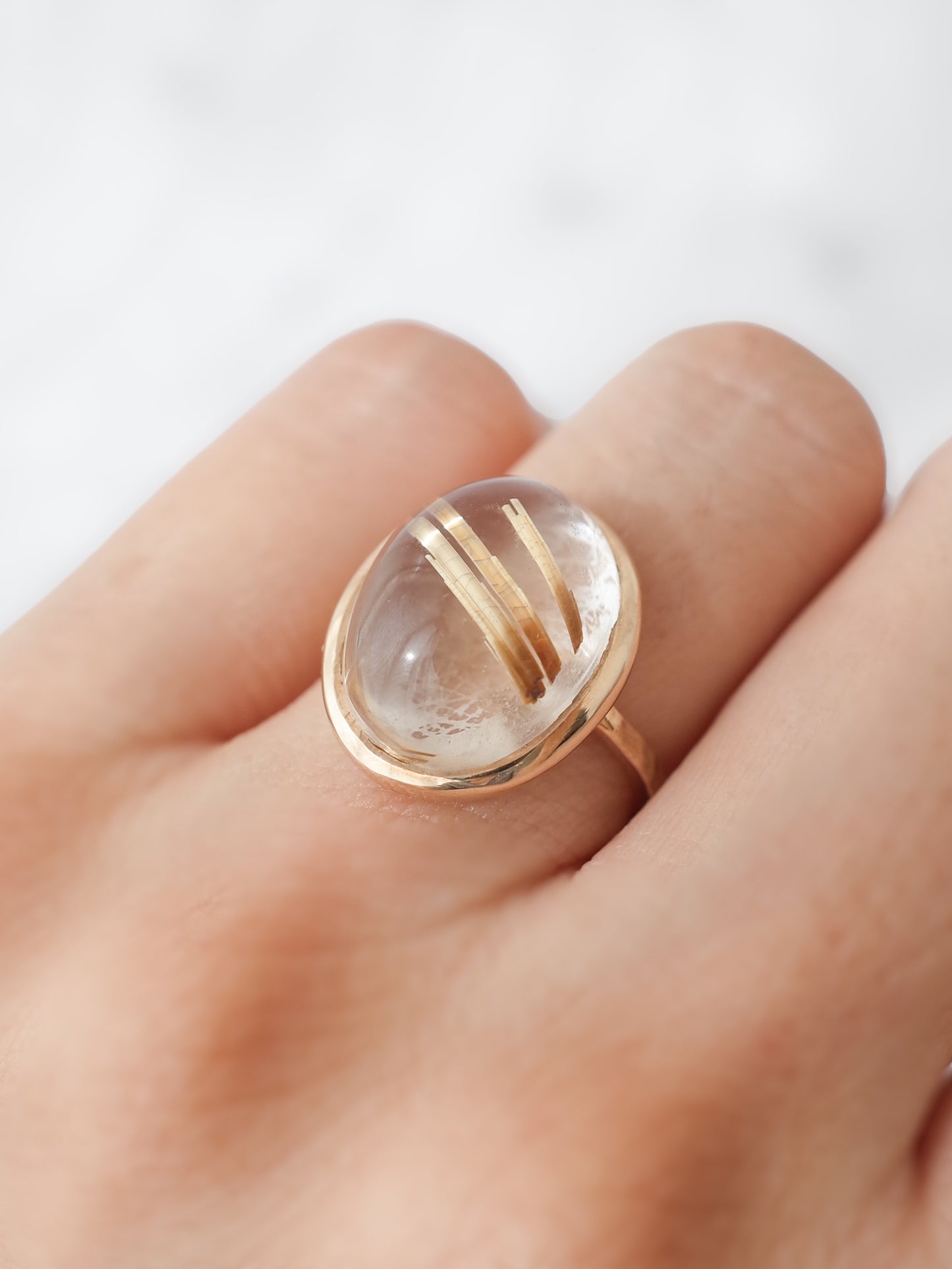 ルチルクォーツのリング