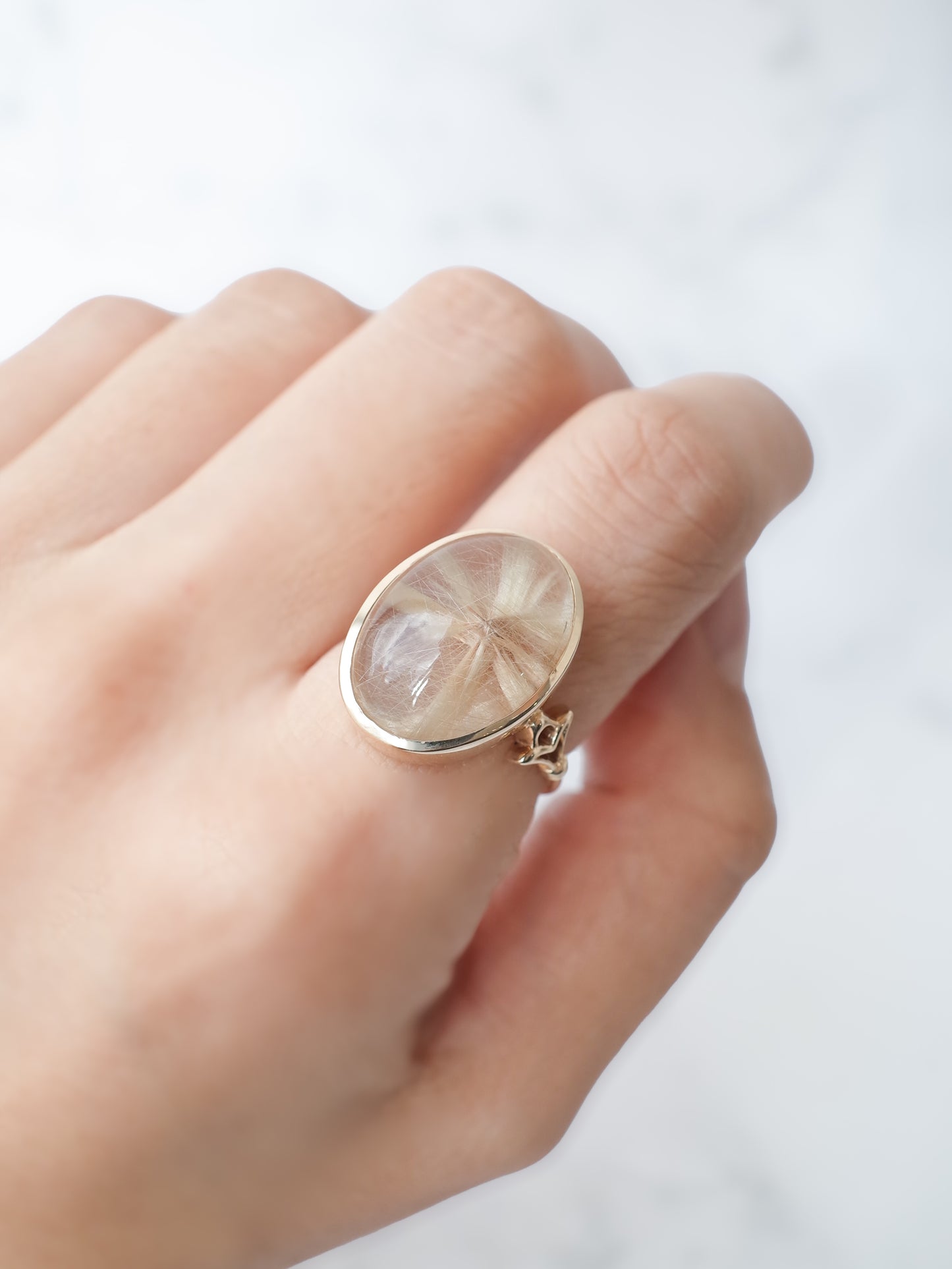 スタールチルクォーツのリング