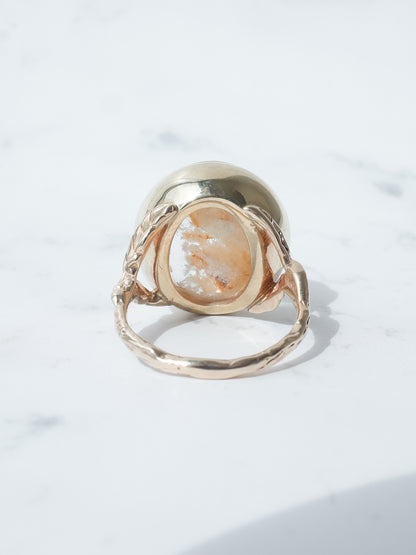 ホワイトガーデンクォーツのリング　